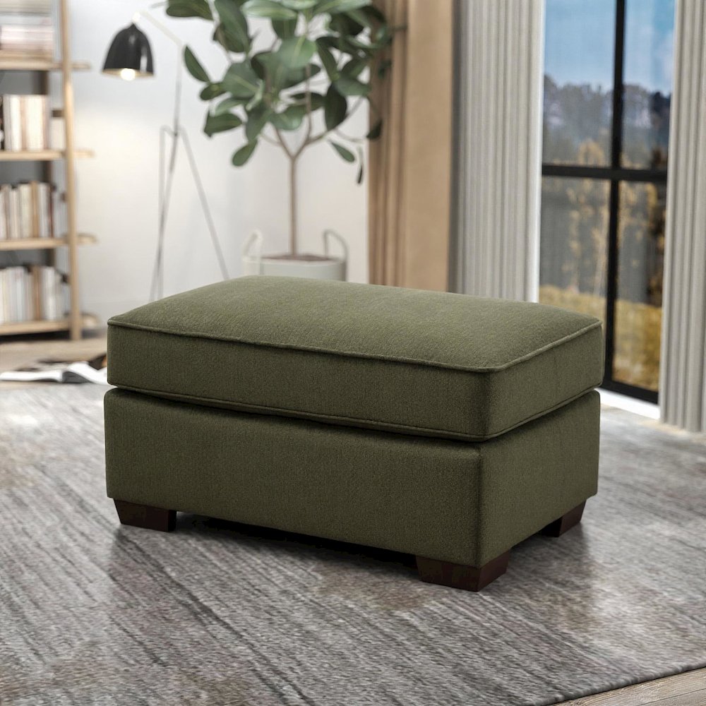 Marvella 2-PC Living Room Set, Arm Chair and Ottoman with Chenille Upholstery. Picture 6