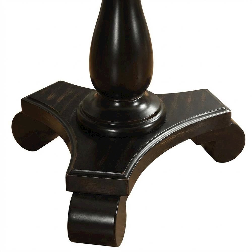 Black, Pedestal Table, Pedestal Base, Quality Build. Picture 6