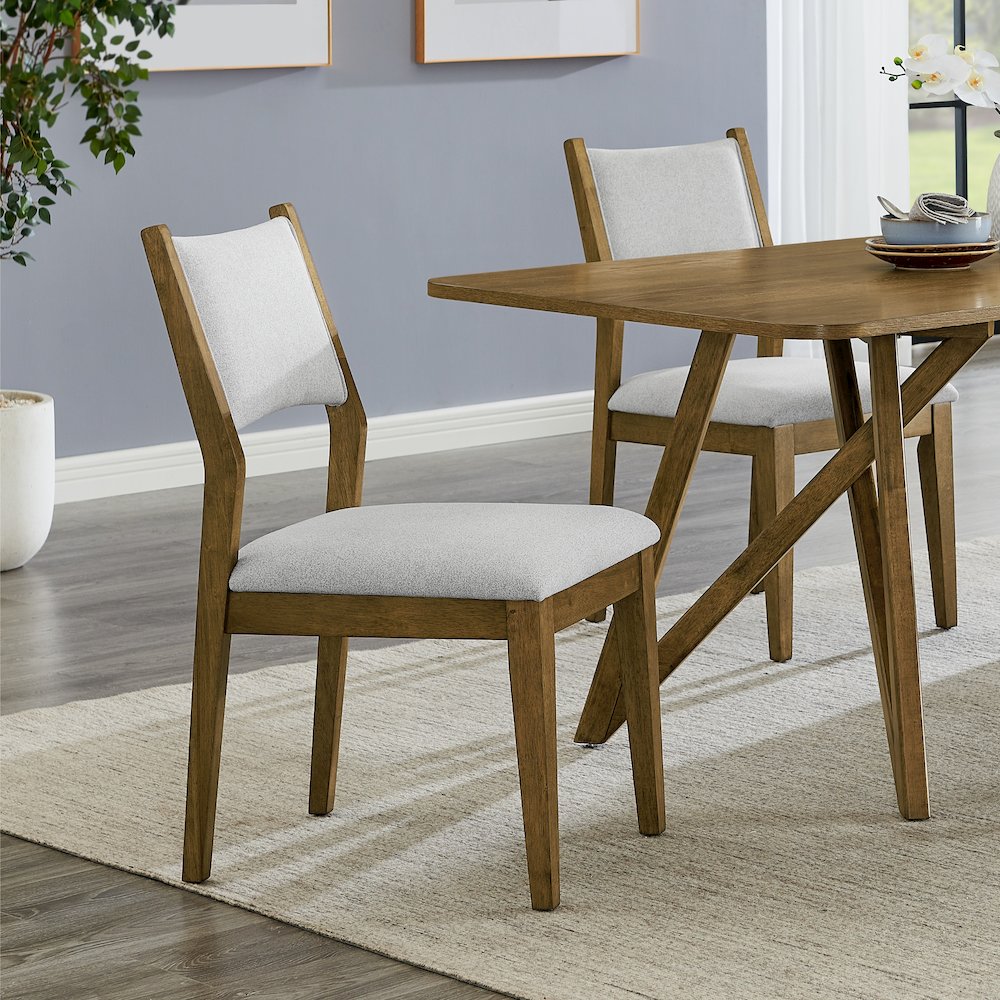 Avery 5-Pc Dining Set, Tripod-Cross Dining Table with 4 Stylish Chairs. Picture 4
