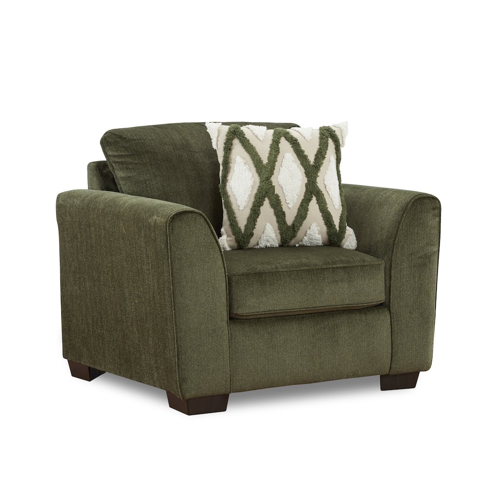 Marvella 2-PC Living Room Set, Arm Chair and Ottoman with Chenille Upholstery. Picture 11
