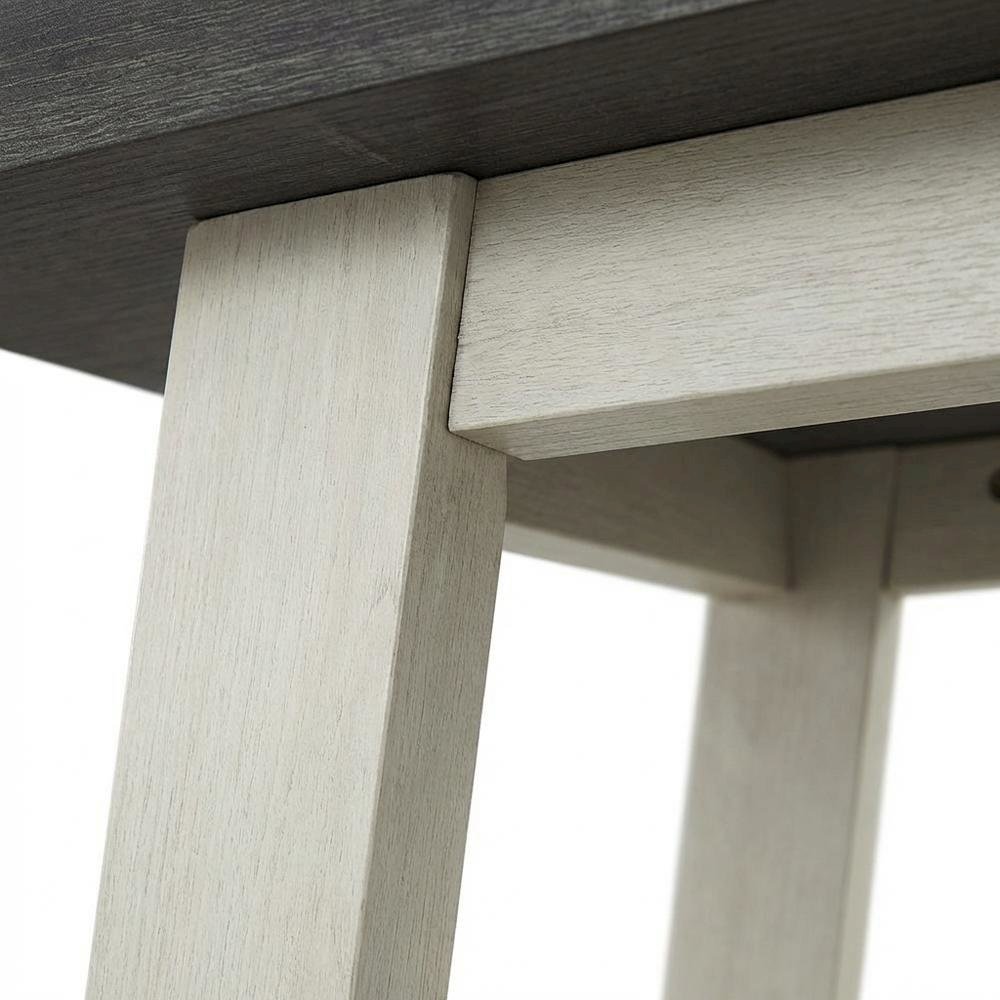 Grey, End Side Table, Open Shelf, Quality Build, Durable Wood Frame. Picture 5