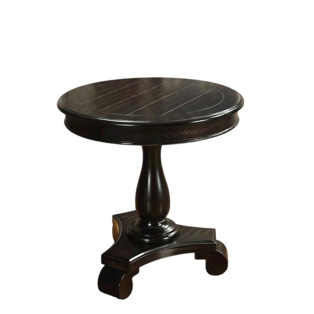 Black, Pedestal Table, Pedestal Base, Quality Build. Picture 4