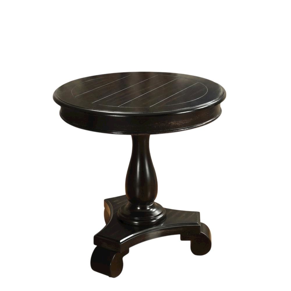 Black, Pedestal Table, Pedestal Base, Quality Build. Picture 1