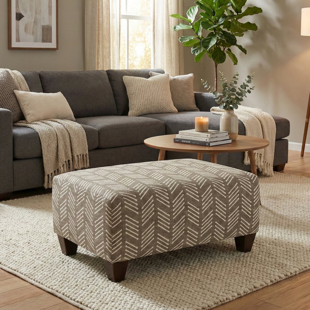 Marvella 3-Piece Living Room Sofa, Chair and Ottoman Set, Chocolate Faux Leather. Picture 10