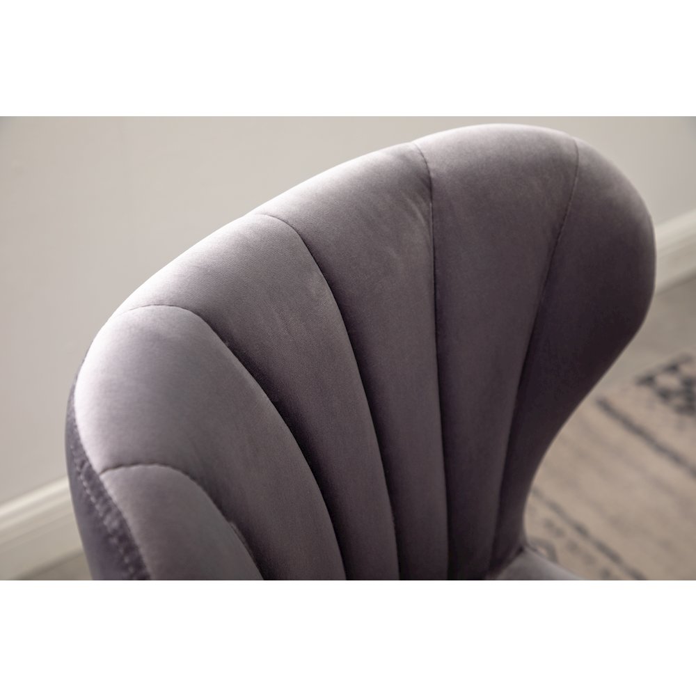 Ellston Upholstered Adjustable Swivel Barstools in Gray, Set of 2. Picture 11