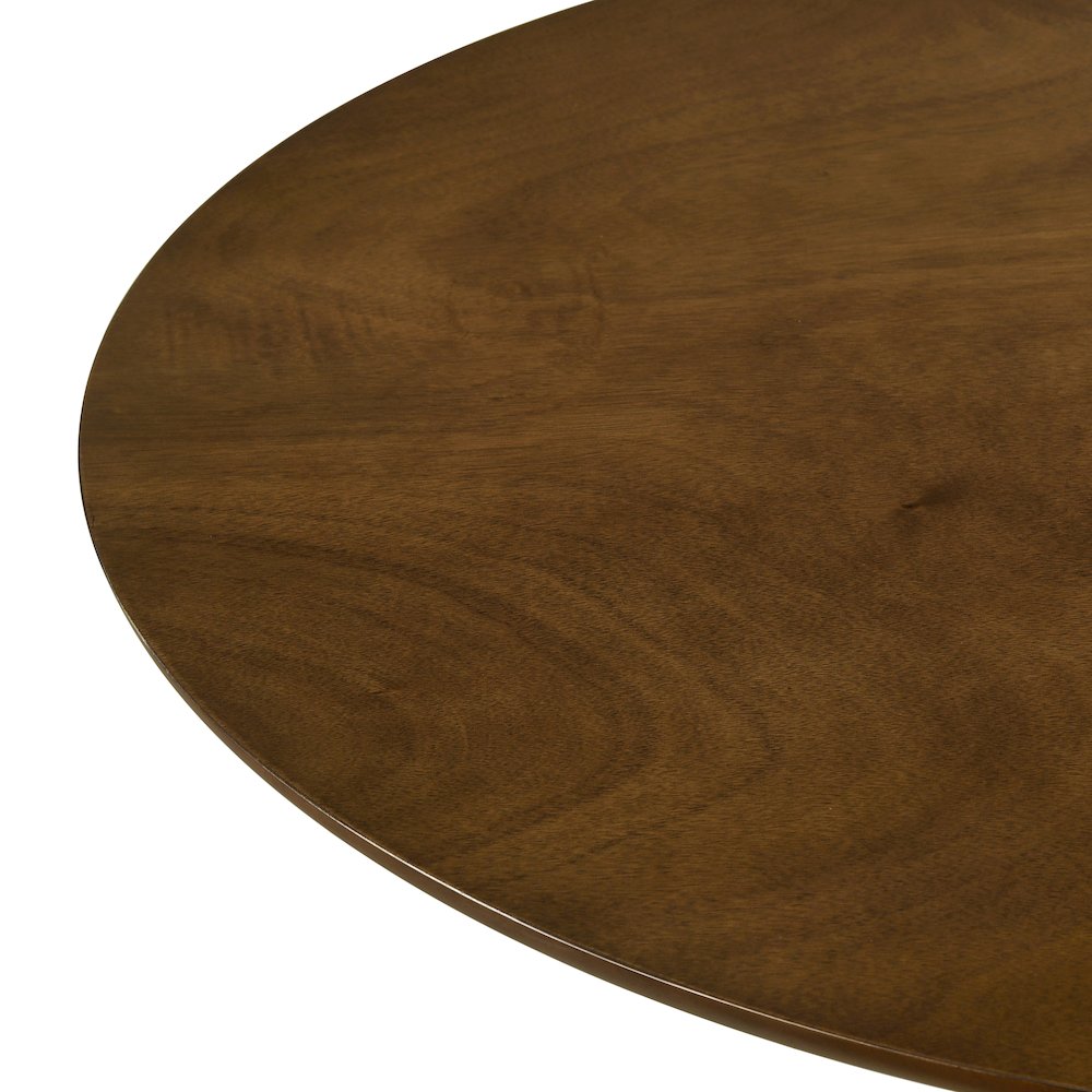 Arnott 5-Piece Dining Set, Round Dining Table, 4 Stylish Chairs, Walnut Finish. Picture 13