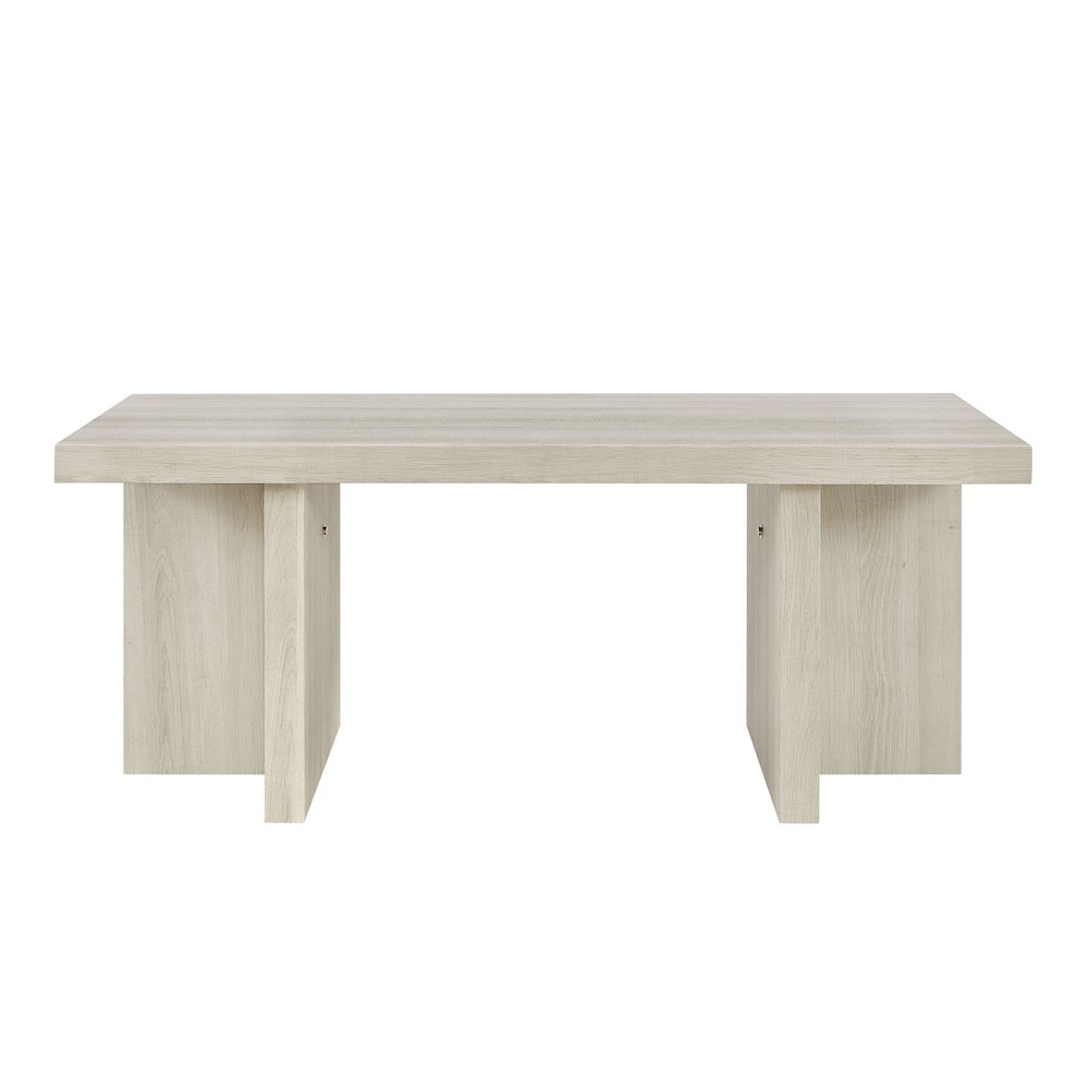 Mchome 3-Piece Coffee Table Set, Coffee Table and Two End Tables, White Finish. Picture 12