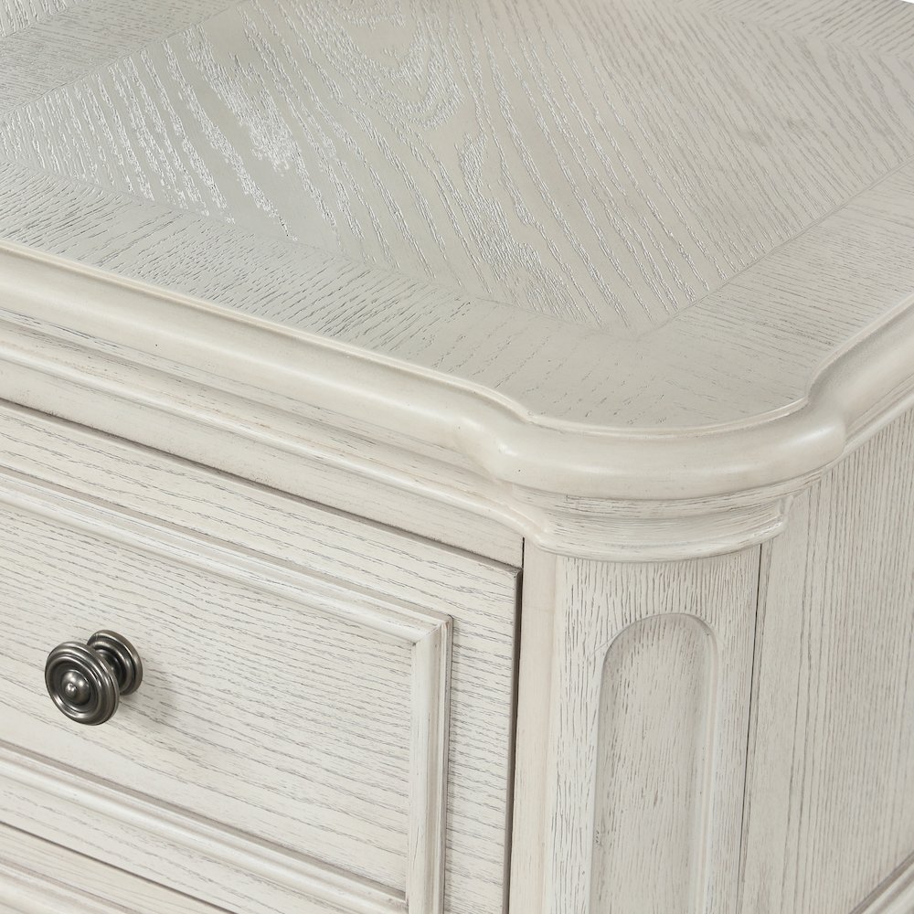 Nelson 7-Drawer Bedroom Dresser, Antique White. Picture 10