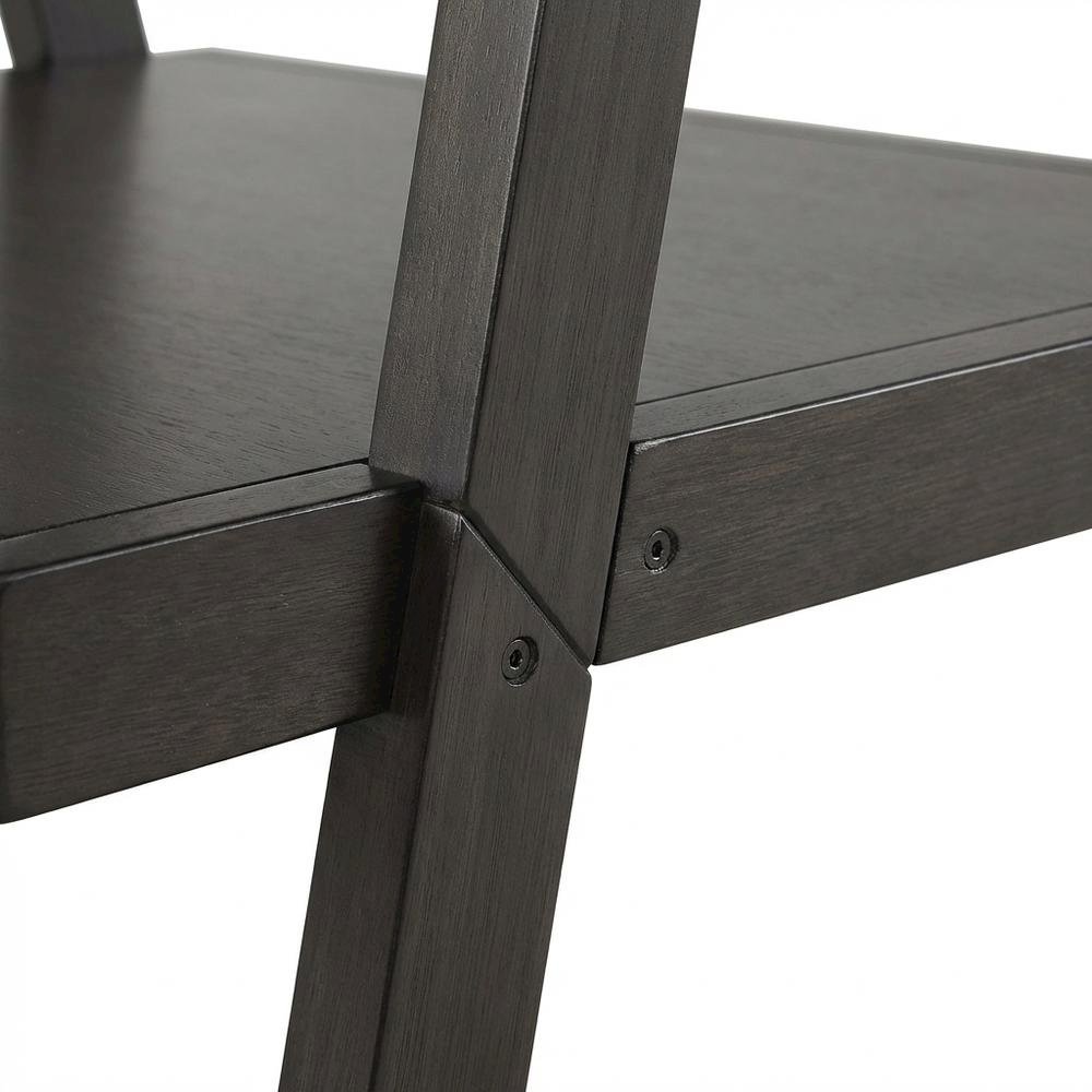 Brown, End Side Table, Open Shelf, Quality Build, Durable Wood Frame. Picture 5