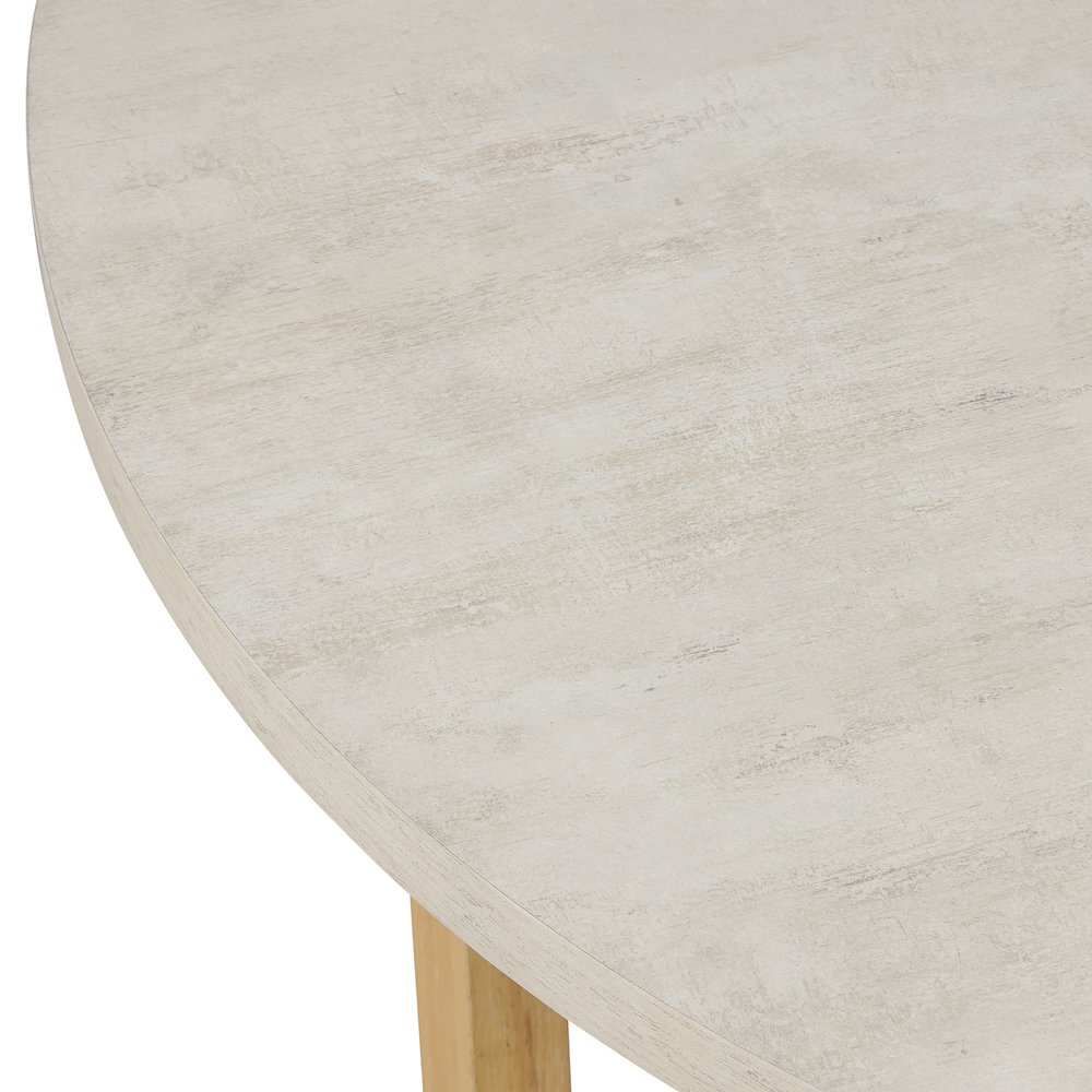 Arden 47" Round Wood Dining Table. Picture 6