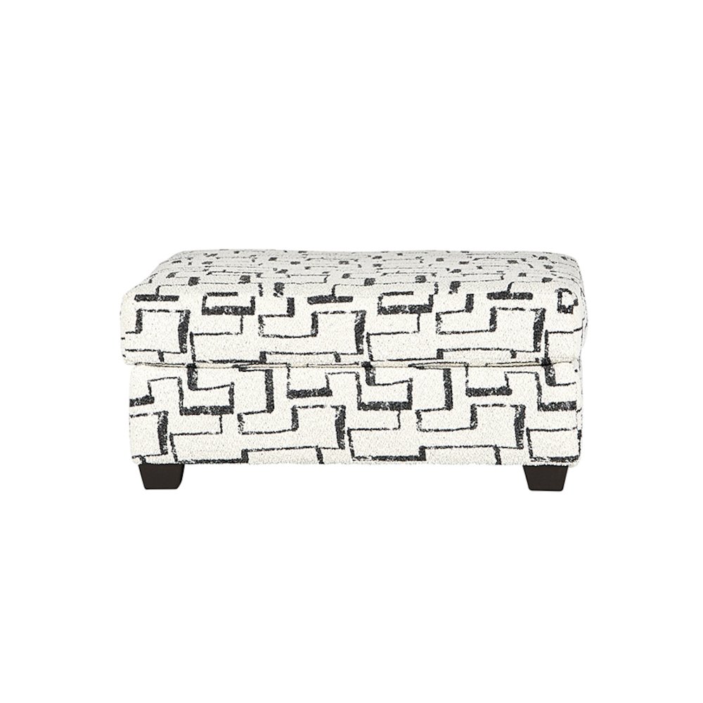 Nason Wide Wale Corduroy Sofa Chaise with Ottoman, Charcoal. Picture 8