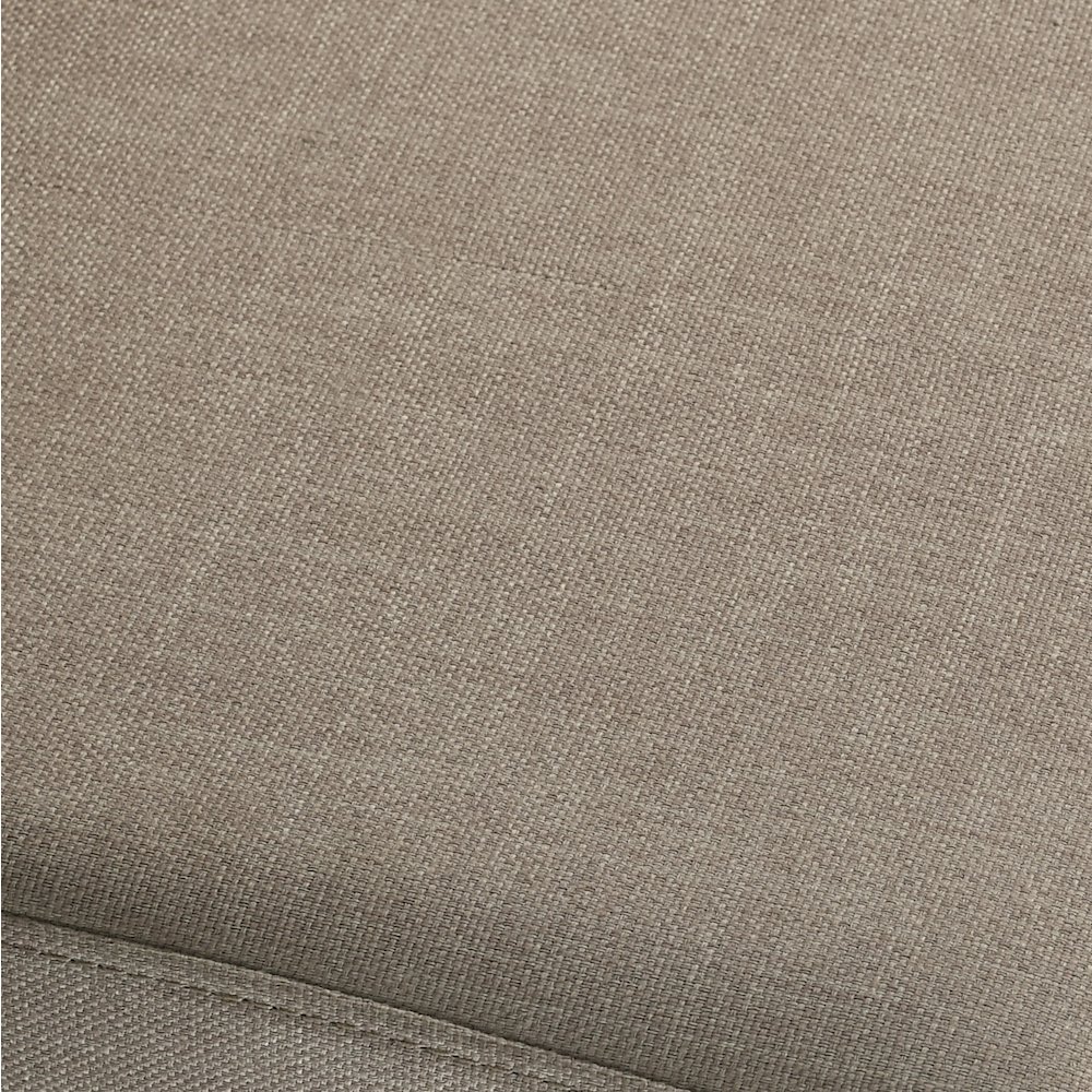 Breda Antique Gray Finish Upholstered Nailhead Bench. Picture 4