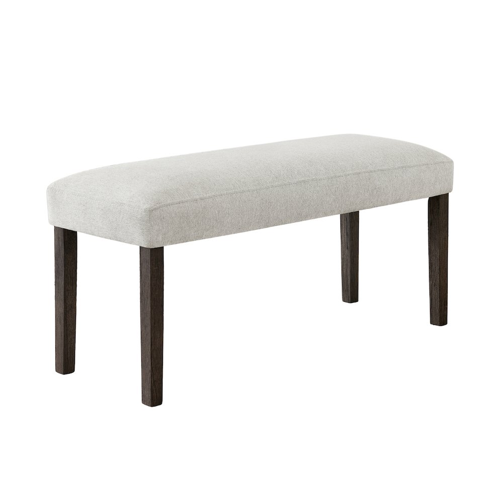 Sorlen Contemporary Upholstered Dining Bench, Gray. Picture 10