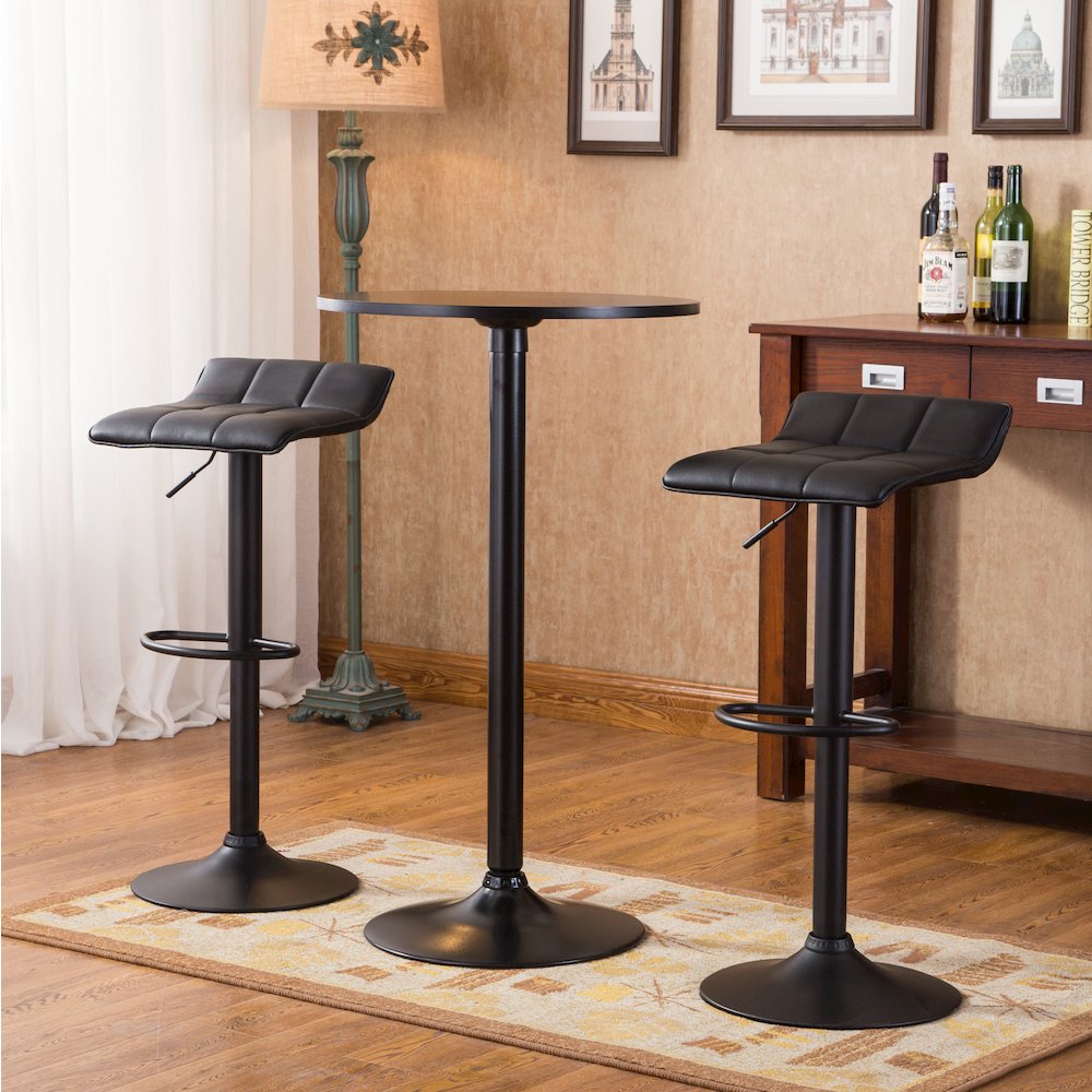 Belham Round Bar Table and 2 Swivel Adjustable Bar Stools. Picture 3