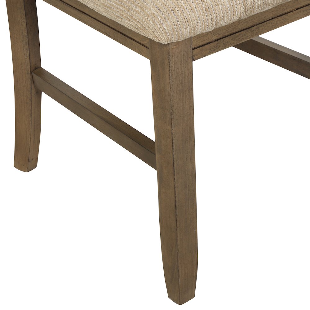 Raven Wood 9-PC Dining Set, Extendable Table with 8 Chairs, Glazed Pine Brown. Picture 12