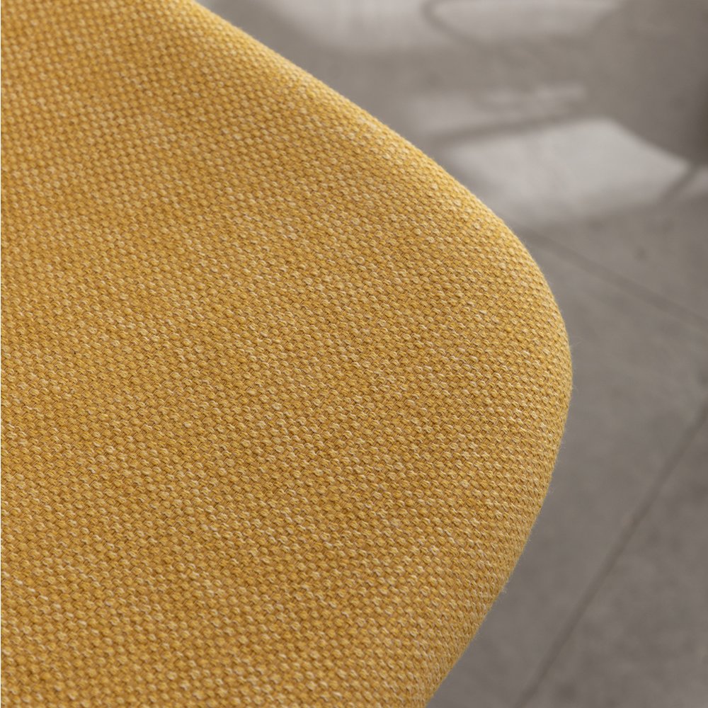 Porth Fabric Kitchen 28.25" Barstools, Set of 2, Yellow. Picture 10