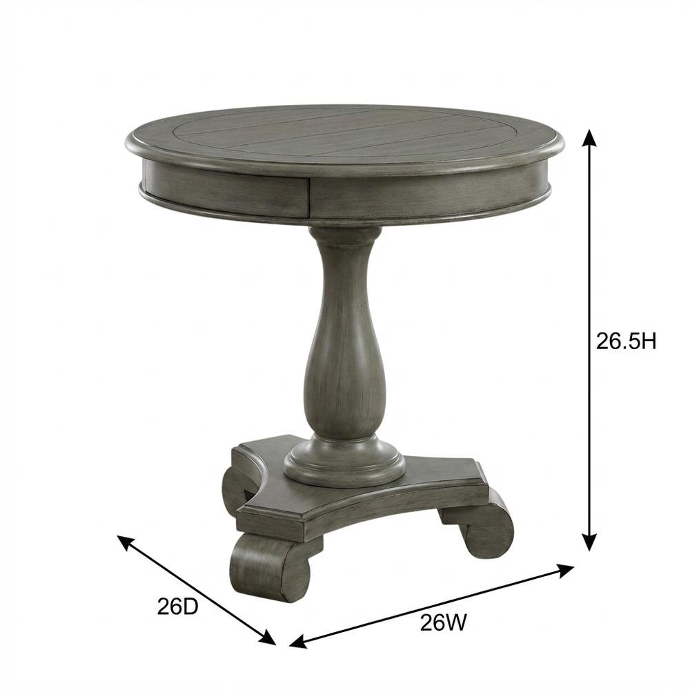 Grey, Pedestal Table, Pedestal Base, Quality Build. Picture 7