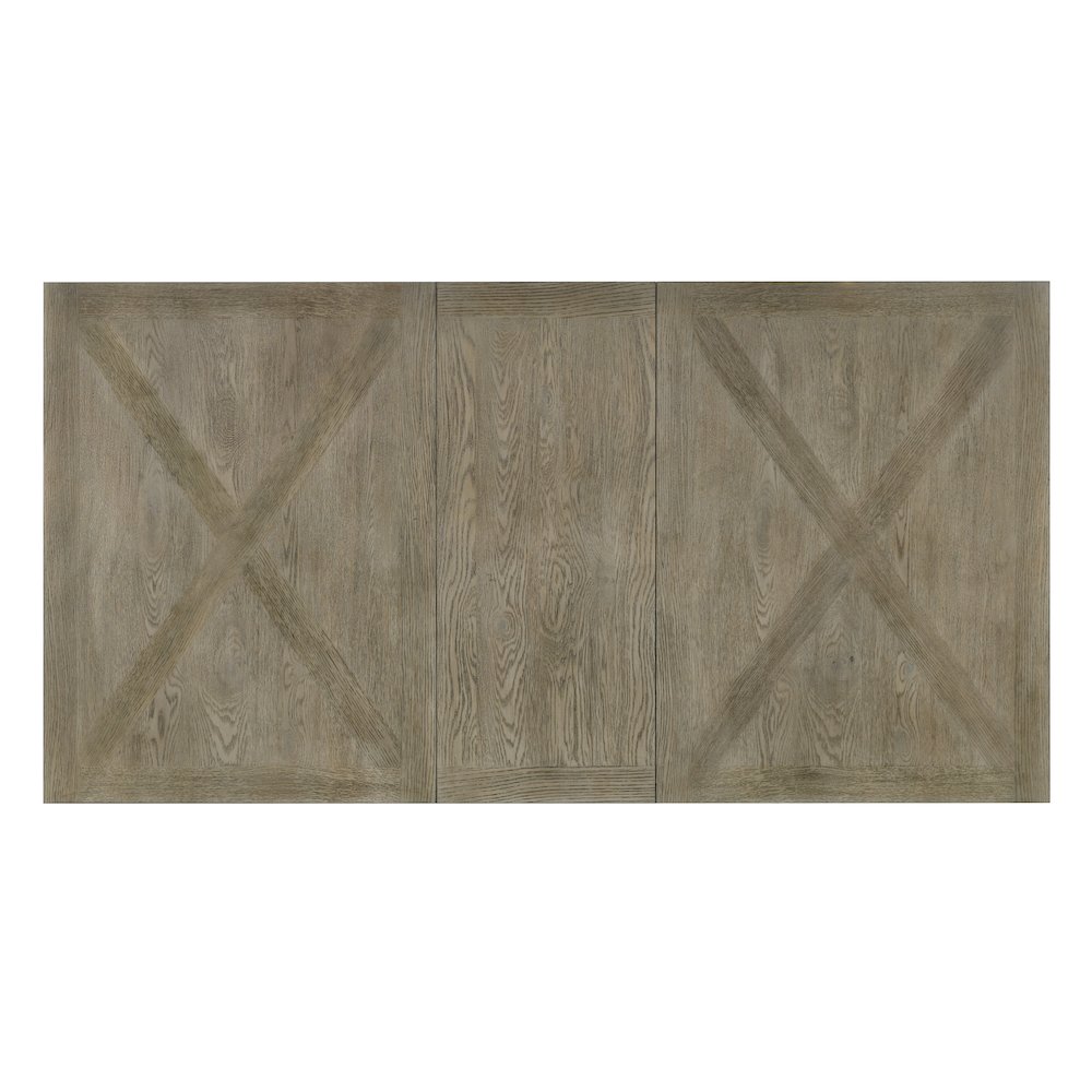 Birmingham 9-Piece Extendable Table with Nailhead Chairs Dining Set, Driftwood. Picture 11