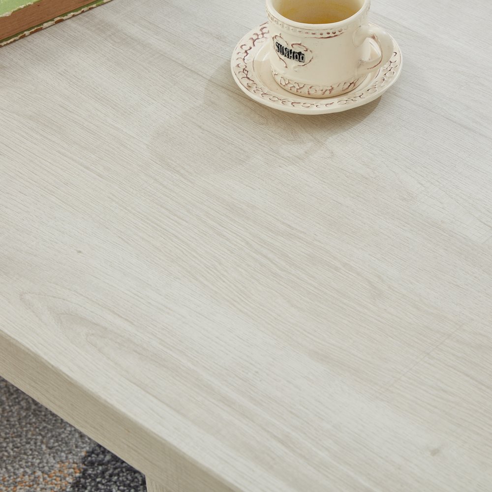 Mchome 3-Piece Coffee Table Set, Coffee Table and Two End Tables, White Finish. Picture 9