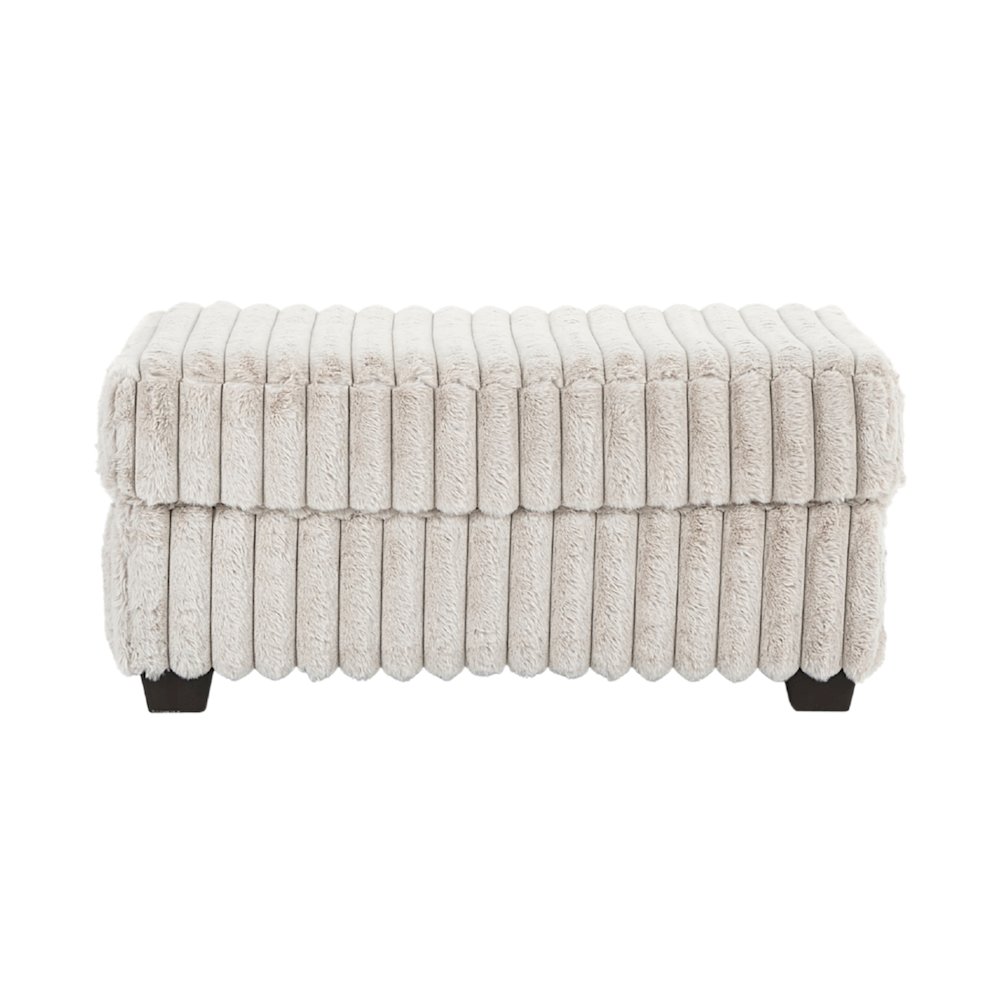 Belvoir Accent Cocktail Ottoman, Beige Champagne. Picture 1