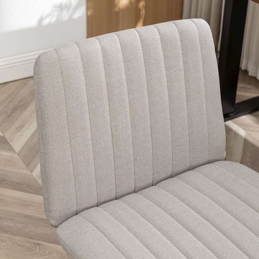 Masar Fabric Swivel Office Chair, Gray. Picture 10
