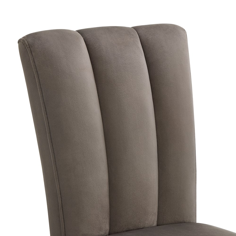 Sorlen 6-PC Dining Set, 3D Faux Concrete Table with 4 Chocolate Chairs and Bench. Picture 11