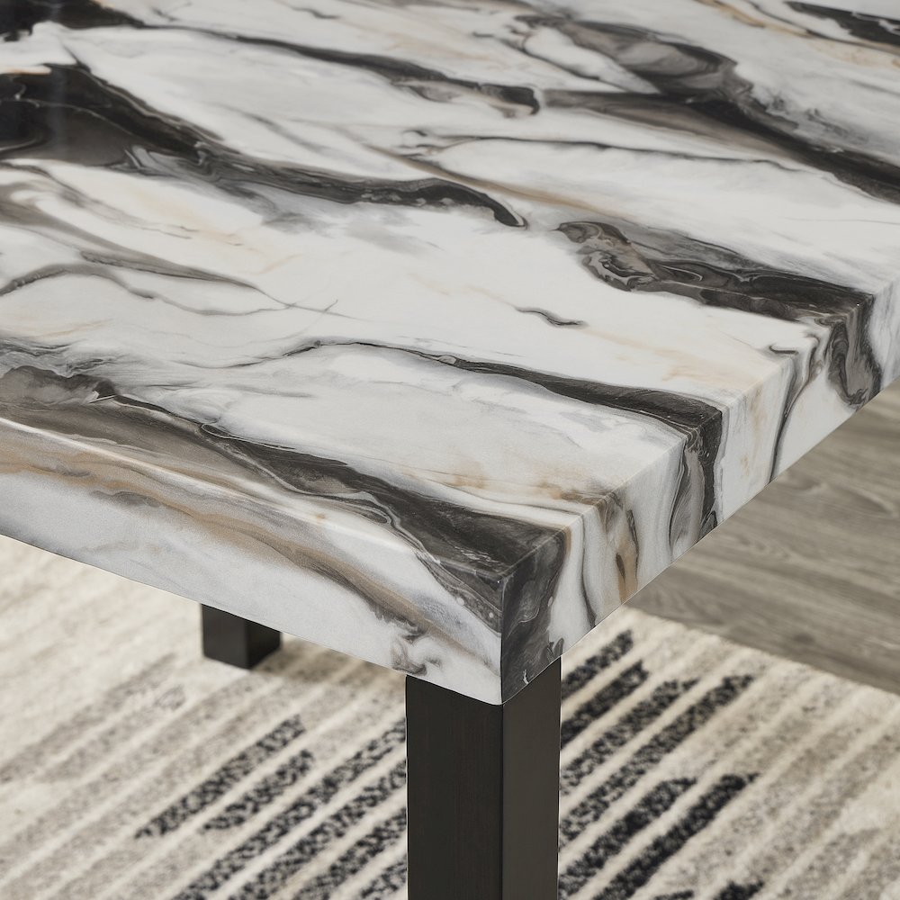 Cavira Modern Faux Marble Counter Height Dining Table. Picture 3