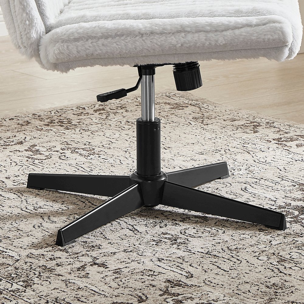 Blynn Adjustable Swivel Criss Cross Chair, Office Chair Vanity Chair. Picture 8