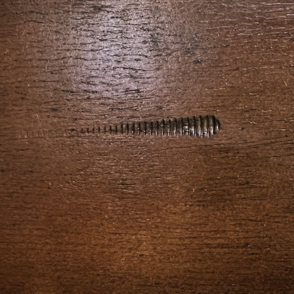 Karven Wood Trestle Extendable Dining Table with Leaf, Dark Hazelnut. Picture 11