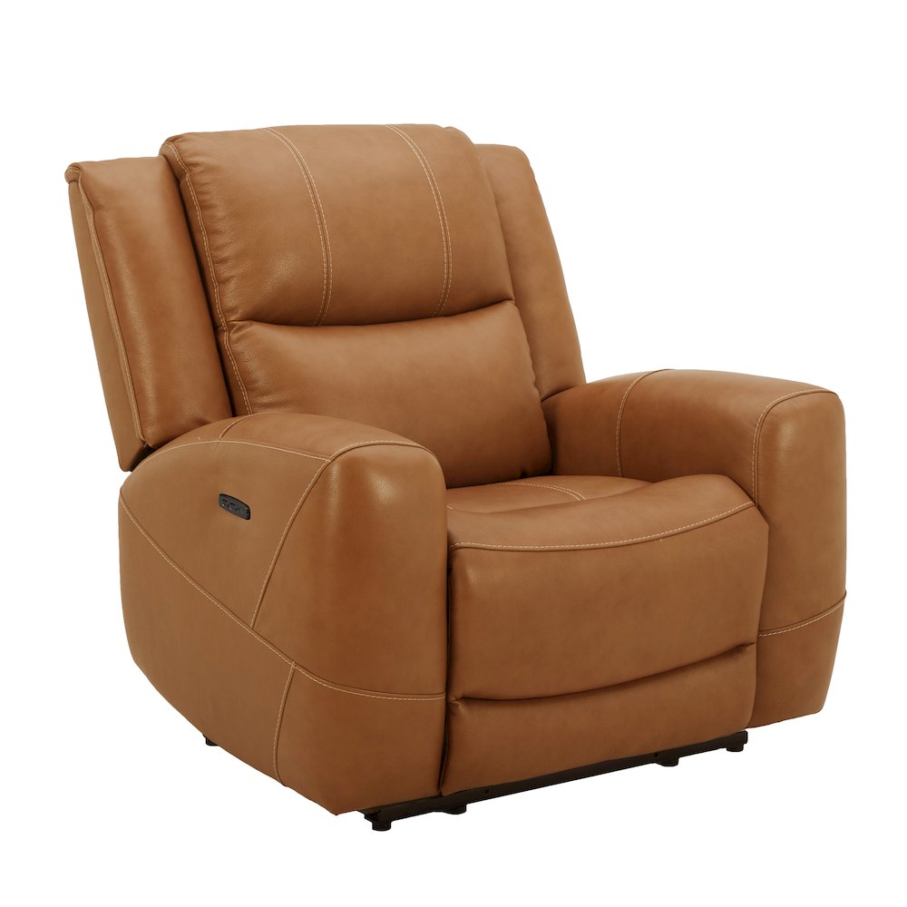 Cozura Leather Power Recliner, Silverado Butternut. Picture 12