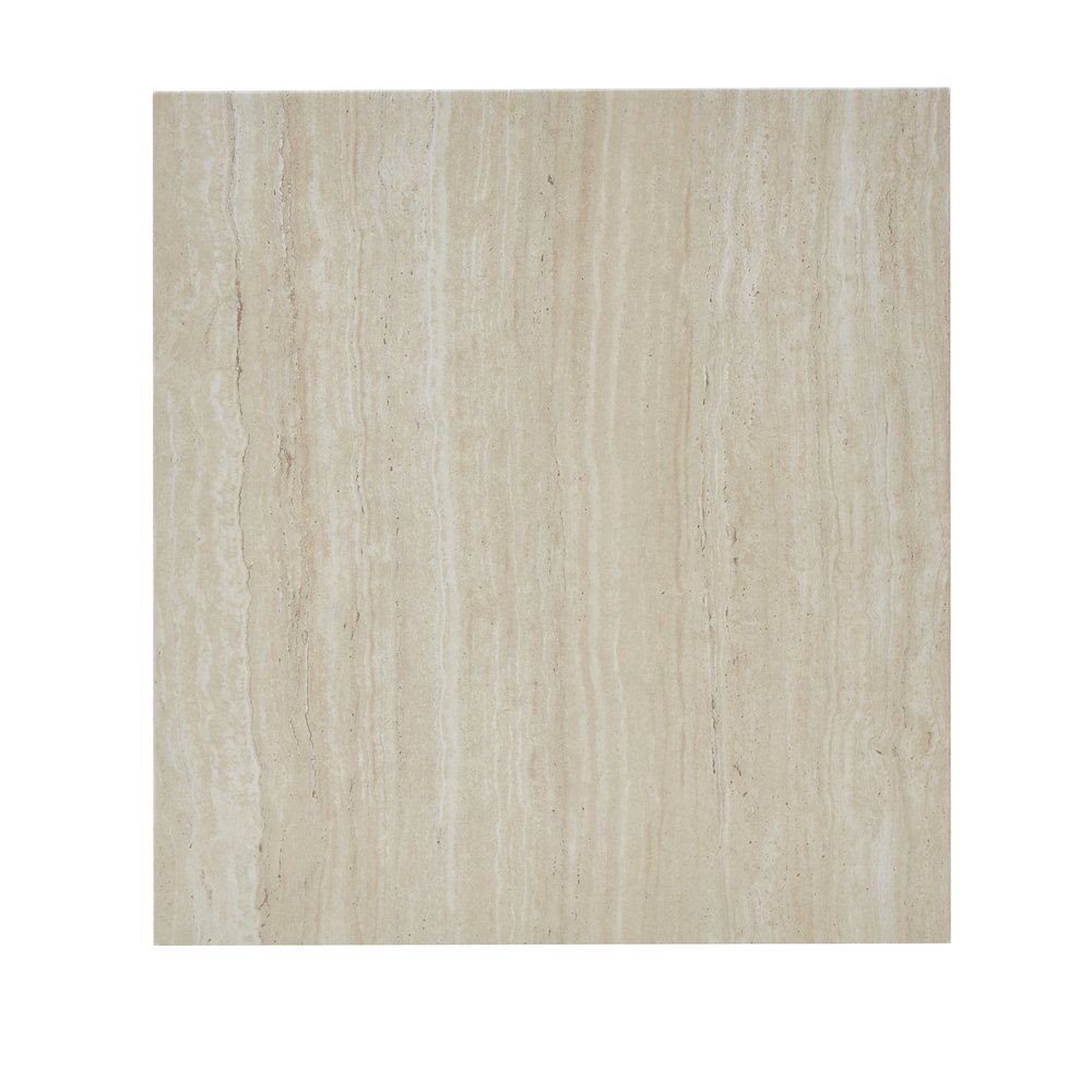 Cavira Modern Faux Marble Living Room Side Table, Beige. Picture 7