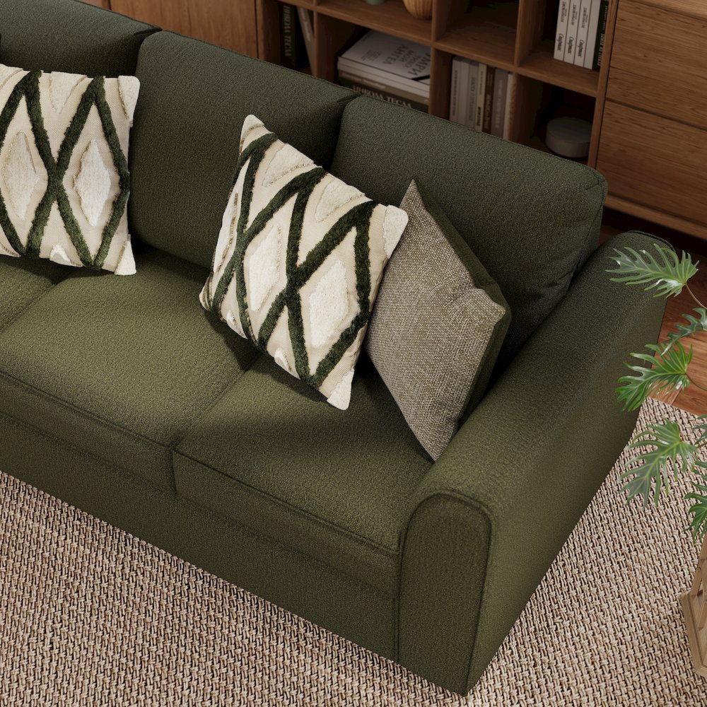 Marvella 4-PC Living Room Set, Sofa, Loveseat, Chair, Ottoman, Chenille. Picture 16