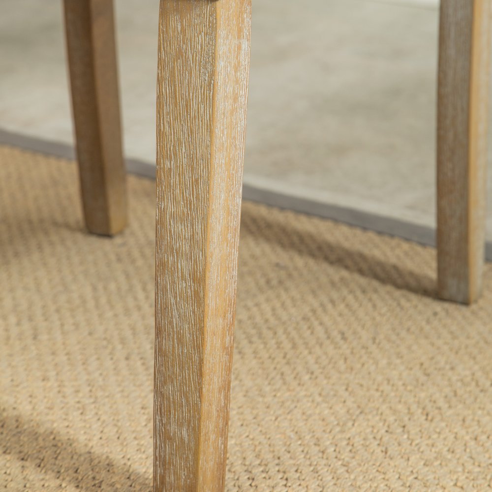 Habit Blue Solid Wood Tufted Parsons Dining Chair ,Set of 2. Picture 7