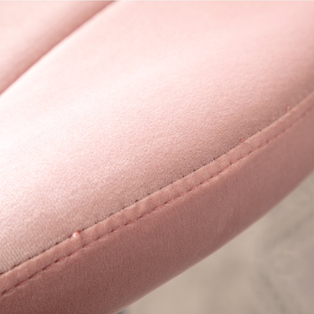 Ellston Upholstered Adjustable Swivel Barstools in Pink, Set of 2. Picture 13