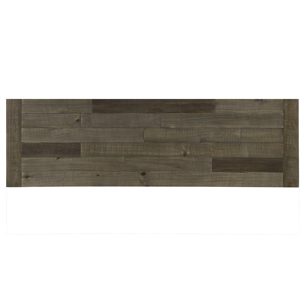 Prato Two-Tone Wood Dining Bench, Antique Blue and Distressed Oak. Picture 5