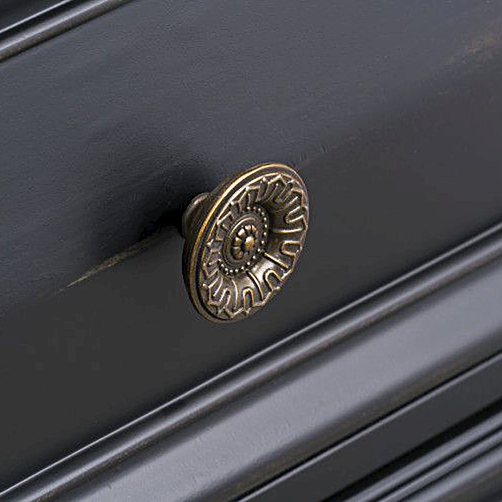 Renova Vintage Black 2-Drawer Nightstand. Picture 6