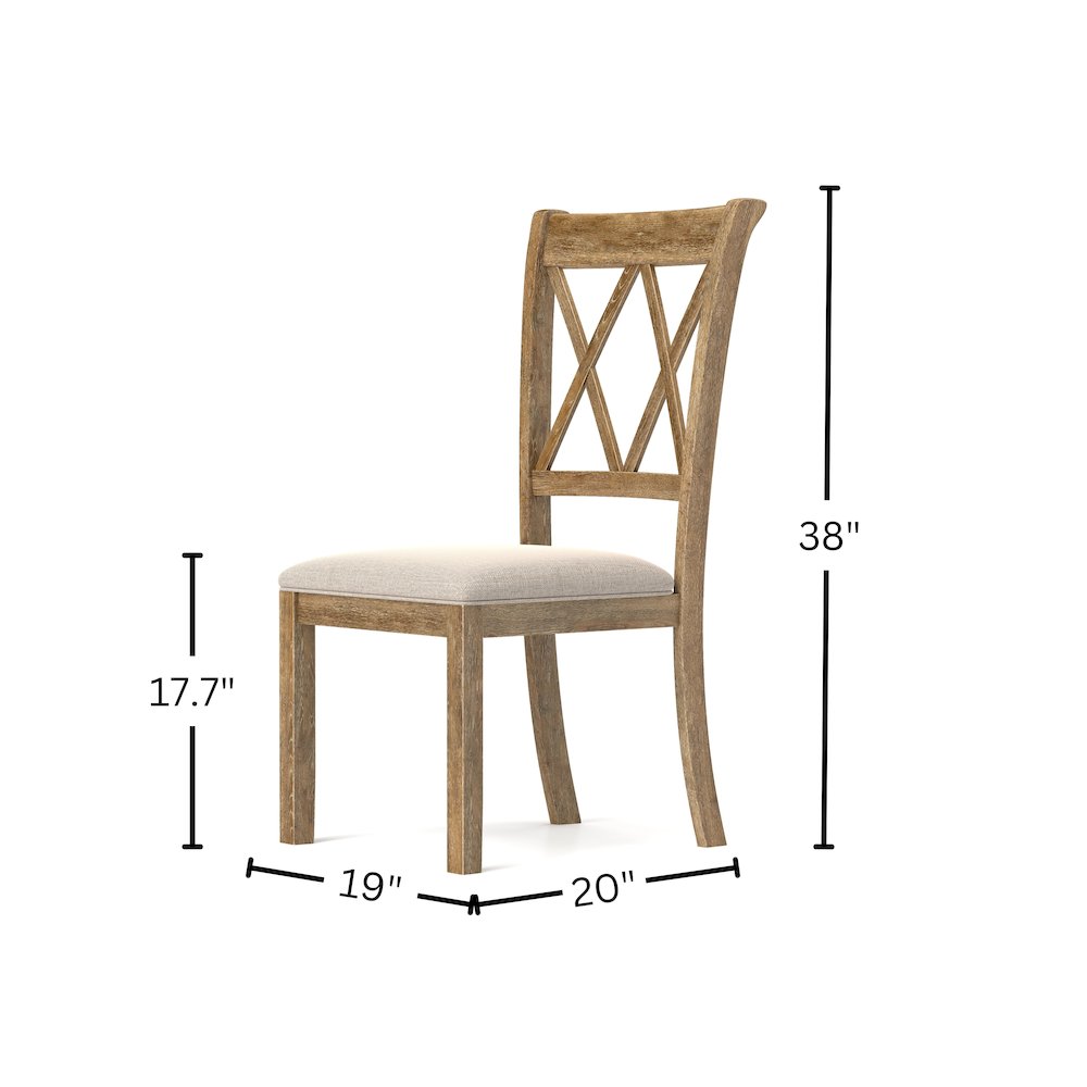 Havre Dining Set, Pedestal Round Table with 4 Chairs. Picture 3