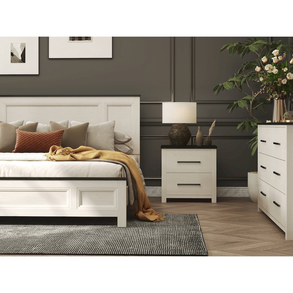 Realynn 6-Pc Bedroom Set, King Panel Bed, Dresser, Mirror, Chest, 2 Nightstands. Picture 3