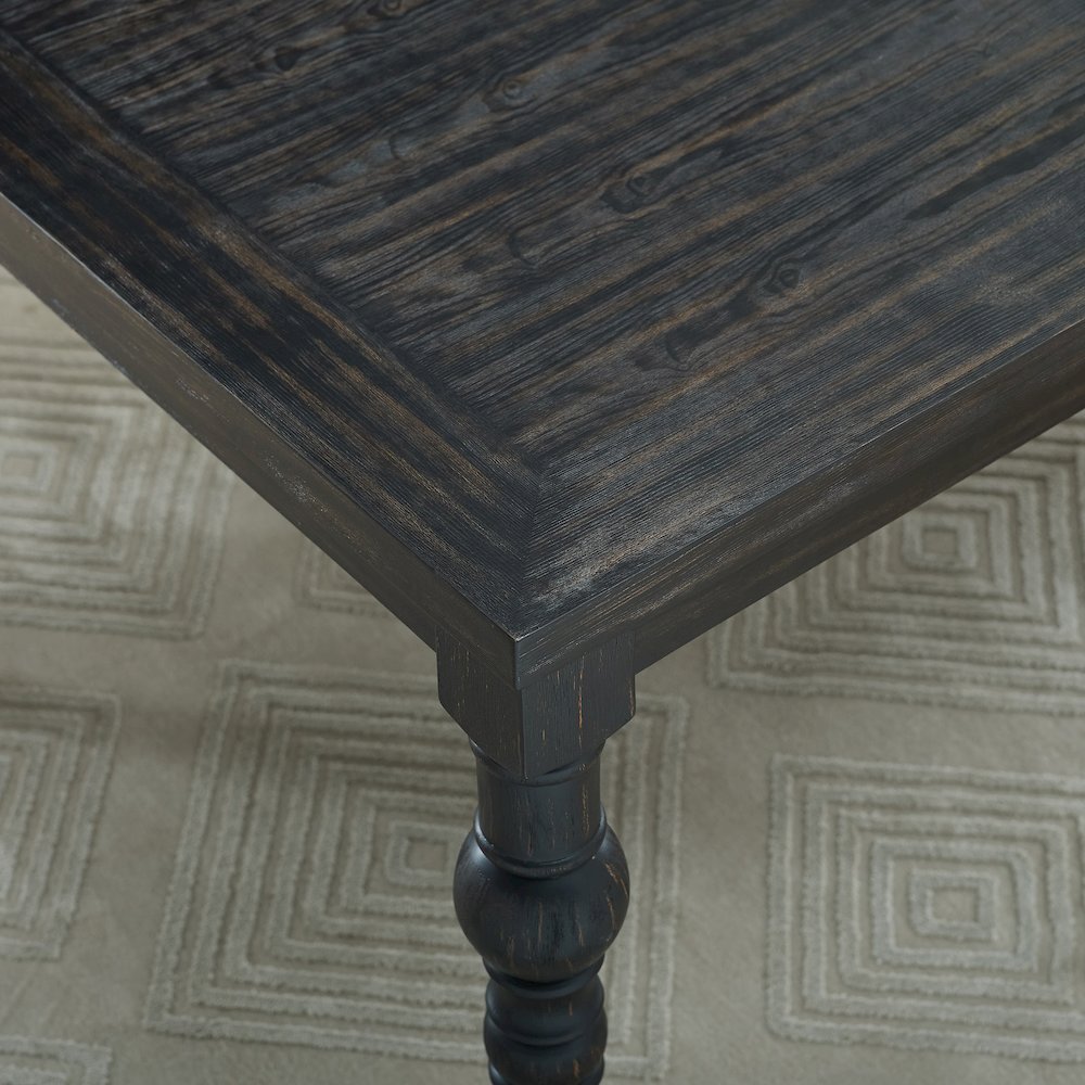 Leviton Urban Style Dining Table, Black. Picture 4