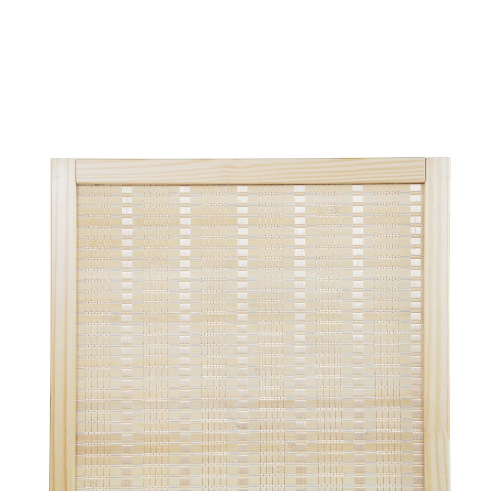 Inkwell 4-Panel Bamboo Room Divider, Folding Screen, Natural with Natural Frame. Picture 7