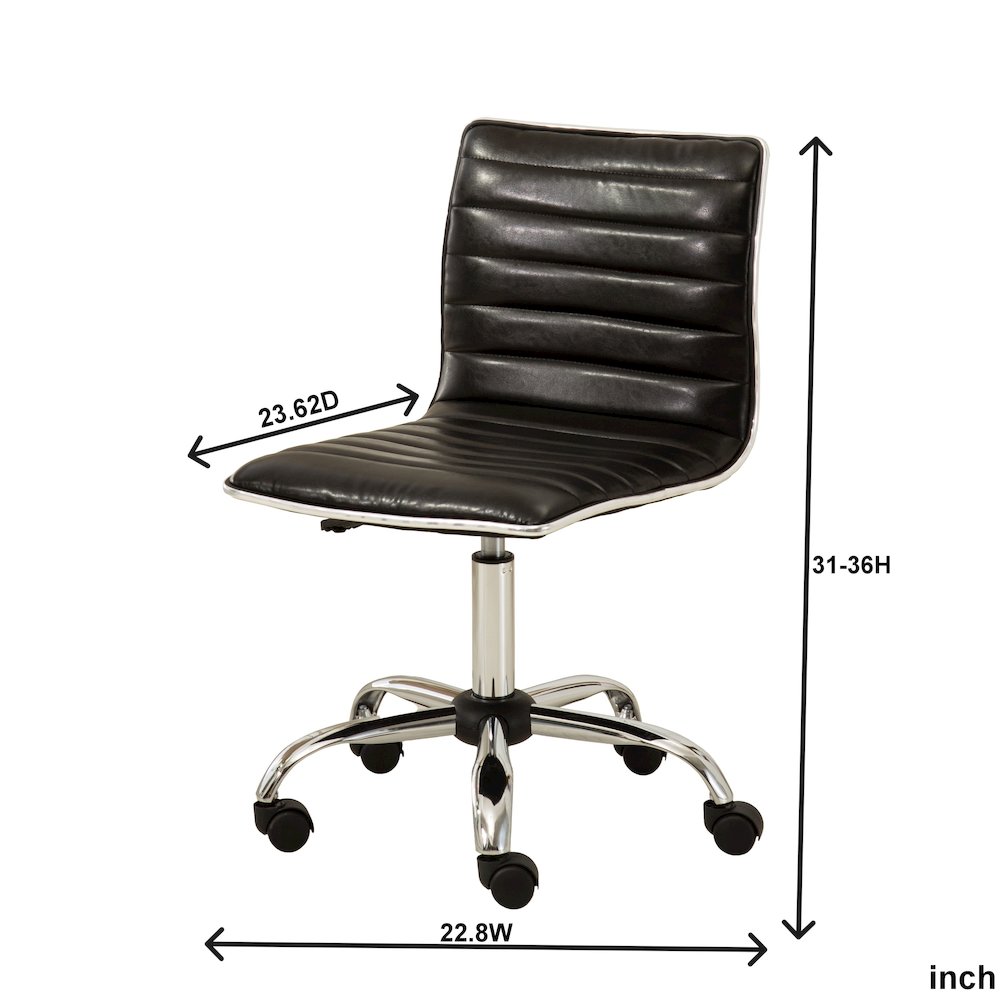 Fremo Chromel Contemporary Office Chair, Black. Picture 10