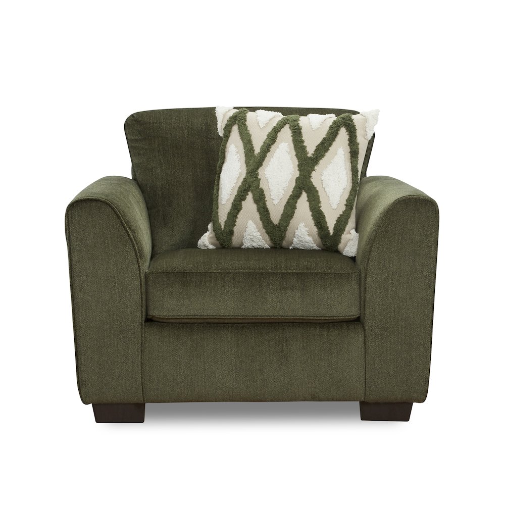 Marvella 2-PC Living Room Set, Arm Chair and Ottoman with Chenille Upholstery. Picture 10