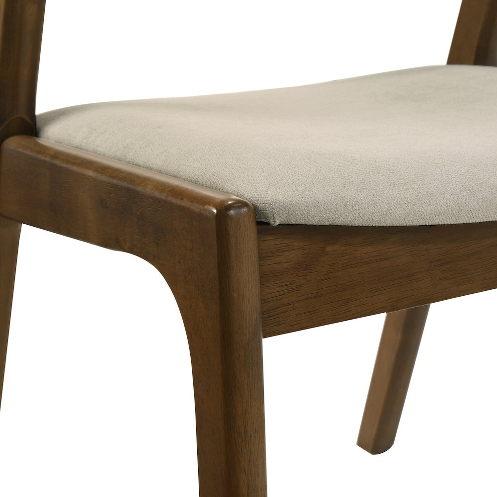 Lavin Black Finish Upholstered Dining Chairs, Set of 2. Picture 11