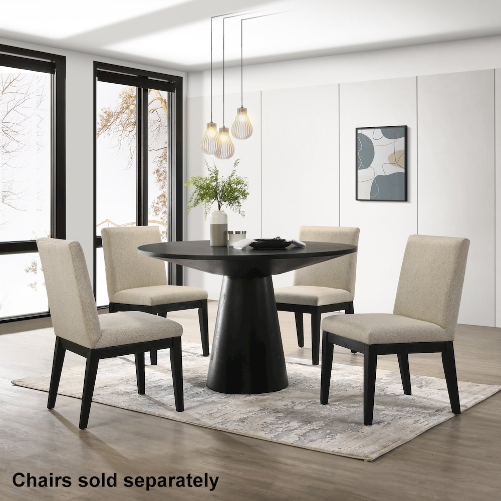 Rocco 48" Pedestal Dining Table. Picture 4