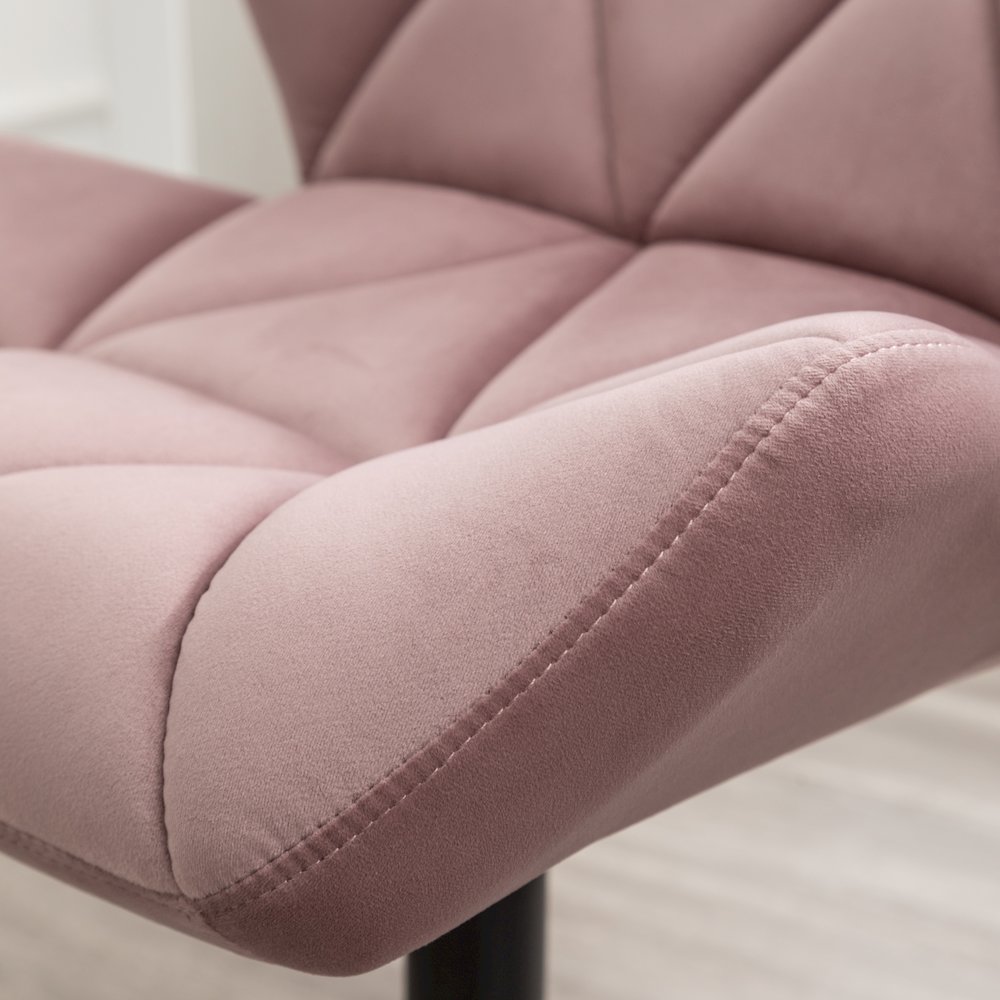 Eldon Diamond Tufted Adjustable Swivel Office Chair, Mauve. Picture 7