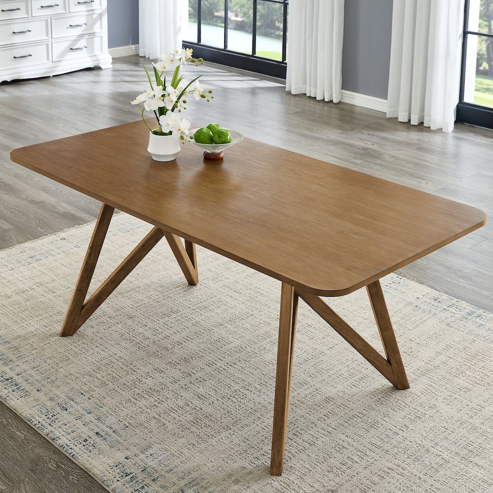 Avery 5-Pc Dining Set, Tripod-Cross Dining Table with 4 Stylish Chairs. Picture 7