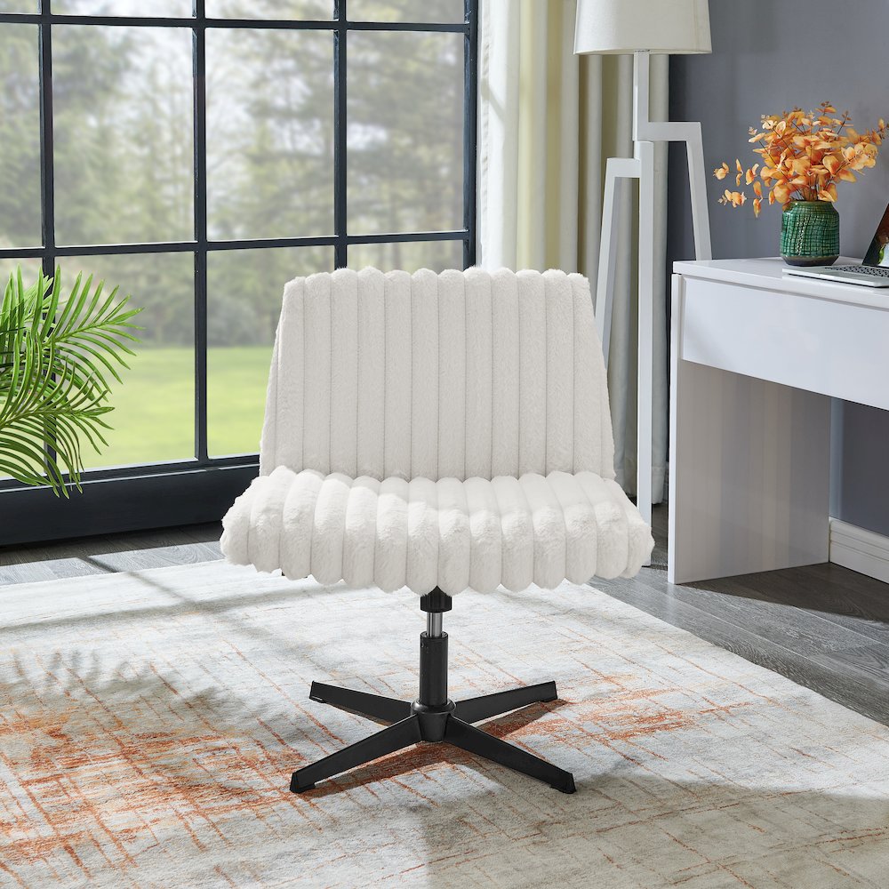Blynn Adjustable Swivel Criss Cross Chair, Office Chair Vanity Chair. Picture 5