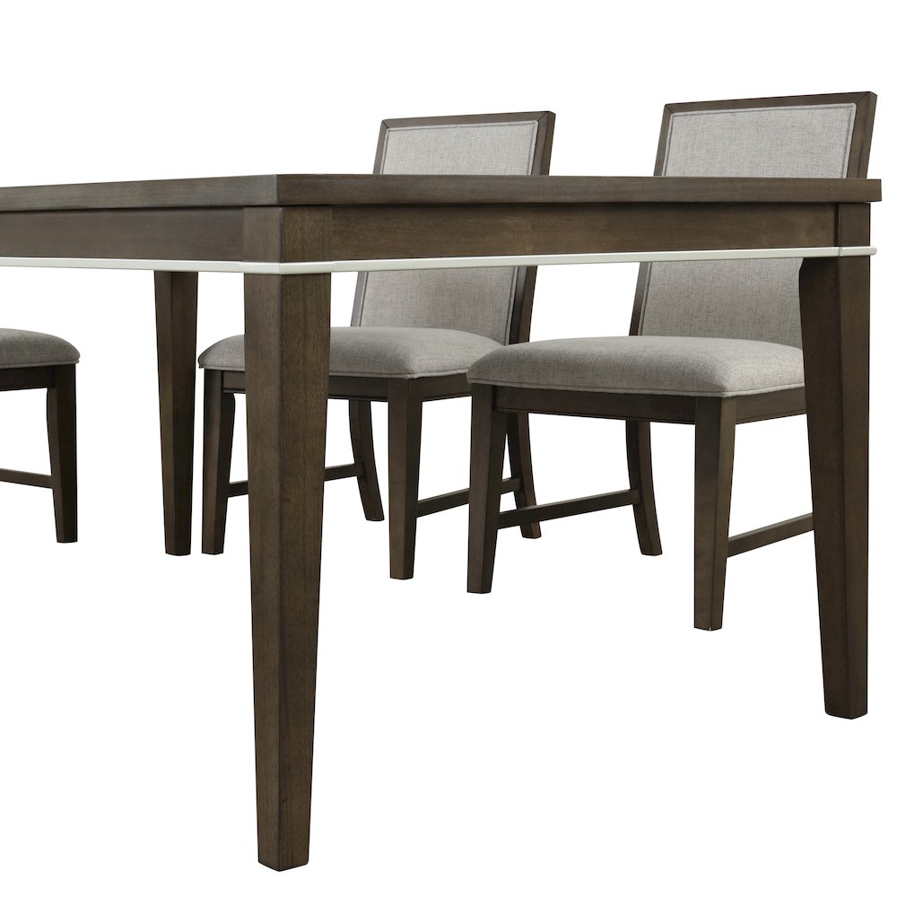 Aberll Wood Dining Table, Gray. Picture 6