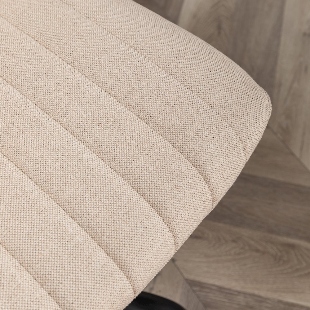 Masar Fabric Swivel Office Chair, Beige. Picture 15
