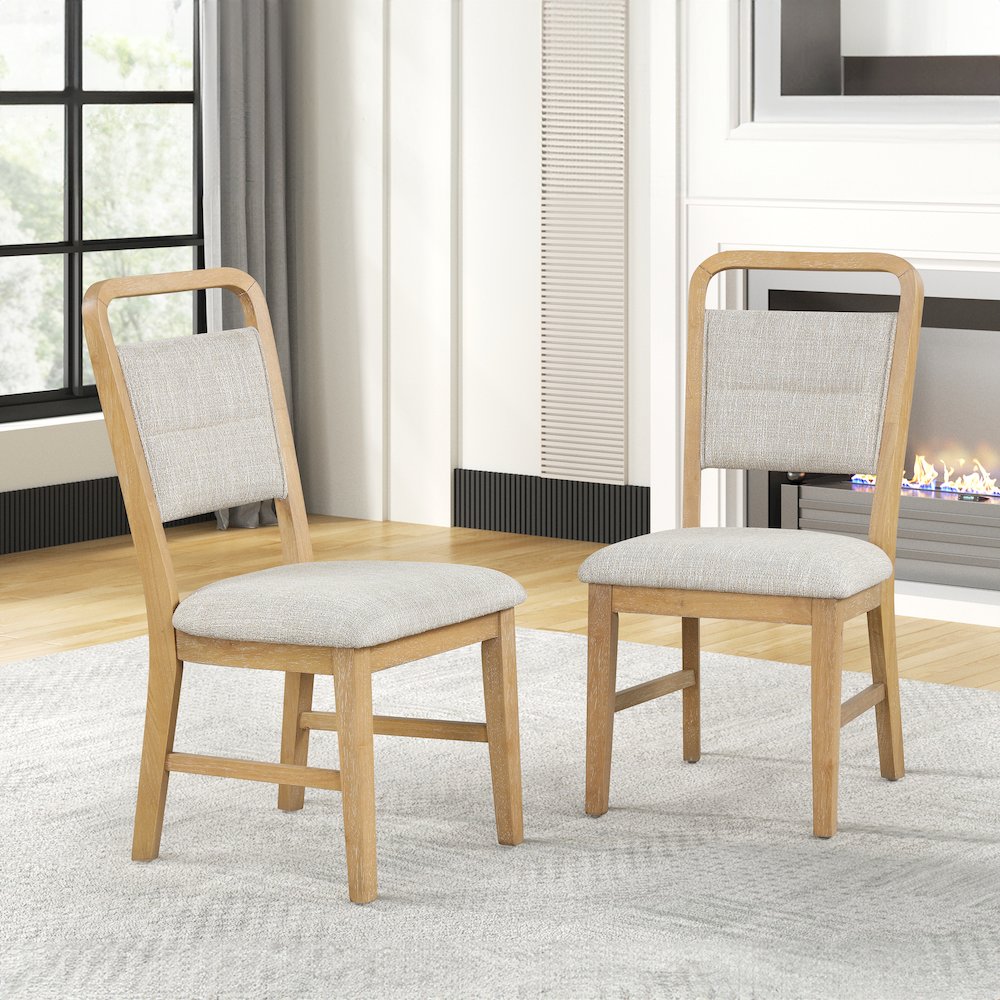 Arden 5-Piece Dining Set, 47" Round Table with 4 Solid Wood Chairs. Picture 12